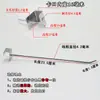 Yiwu lote tarjeta gancho de acero cuadrado estante de tubo cuadrado gancho para estante tarjeta tubo cuadrado color acero inoxidable gancho recto estante de puesto gancho para joyería