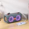 Nuevo altavoz Bluetooth inalámbrico TG641 para exteriores, subwoofer portátil de alta potencia, batería de guerra, tres luces LED estéreo