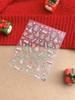 YITU Figura de Hormiga Estampado en Caliente Dorado y Plateado Pegatina para Uñas Decoración Navideña Hombre de Jengibre Copo de Nieve con Pegamento Decoración de Uñas Pegatina YT4440