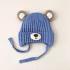 Gorro de Bebé Lindo Súper Adorable Unisex para Bebés y Niños Gorro de Lana Tejido Otoño Invierno Gorro Engrosado con Protección para las Orejas