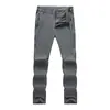 Pantalones de senderismo para exteriores de talla europea transfronteriza, pantalones largos elásticos de verano finos de secado rápido, pantalones de escalada a la moda, talla grande