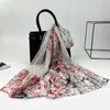 Lenço Longo Treliça Tendência 50*160 Lenço de Seda Versátil com Georgette Similar à Seda para Mulheres, Lenço de Seda Fino