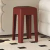 Taburete de plástico engrosado para uso doméstico, extra grueso, moderno y simple, apilable, cómodo para sentarse a largo plazo, taburete redondo alto