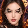 Pegatinas de Halloween para ojos transfronterizas, impermeables y fáciles de aplicar, para decoración del contorno de ojos, ambiente de fiesta y tatuajes temporales desechables, disponibles para pedidos personalizados