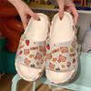 Zapatillas lindas de dibujos animados con suela gruesa y suave para mujer, sandalias de moda de estilo de hada para verano, interior y exterior 5529ysxx