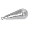 Plomada de Plomo con Forma de Gota de Agua para Pesca en el Mar, Plomada de Plomo para Caña de Balsa con Anilla, Accesorios de Pesca con Hilo para Caña de Mar, Suministros de Equipo de Pesca