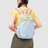 Moda de verano versátil nuevo 2026 color-bloque coreano mochila de viaje para mujeres jóvenes, gran capacidad, se puede usar como bolso de hombro