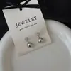 Pendientes Retro Franceses de Circonita y Perla para Mujer, Aguja de Plata S925, de Alta Gama, Sencillos, Versátiles, Elegantes, Moda, Pendientes