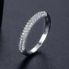 Anillo para Mujer con Micro Incrustación de Zircón Jinse Anillo de Cristal de Latón Anillo para Mujer Diseño con Sentido del Estilo Coreano Accesorios de Ropa Combinables