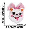 Patche Bordado Popular de Filhote de Desenho Animado, Decoração Fofa de Animal de Estimação com Adesivo Termofusível para Bolsas e Chapéus