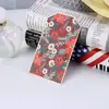 Tarjetas de Felicitación Navideñas Serie Navideña Estampada en Oro para Fiestas, Tarjetas Navideñas Impresas para Amigos