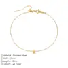 Pulseiras DIY de 26 Letras Europeias e Americanas para Mulheres, Joias de Mão da Moda que Não Desbotam, Joias de Pulseira de Nome Personalizada de Aço Inoxidável de Nicho