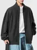 Chaqueta con Cuello Texturizado Estilo Old Money Vintage para Hombre Invierno Forrada de Polar Gruesa Marca Americana de Moda Cárdigan Abrigo para Hombre