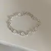 Design Único com Ricas Flores de Gardênia, Elegante Pulseira Floral para Mulheres, Joia Versátil Retro de Alto Padrão