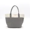 Bolsa de Mão de Algodão Personalizada de Fábrica Bolsa com Zíper Grande Capacidade Bolsa de Compras para Viagem ao Ar Livre Bolsa Tote Bolsa de Ombro com Zíper