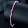 Pulseira de tênis europeia e americana transfronteiriça de 3MM joia masculina prata de lei S925 cravejada com moissanita presente para namorado joia legal e bonita