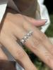 Anillo Abierto de Guirnalda de Perlas y Circonita Estilo Ni Ni Moda Diseño de Nicho de Lujo Ligero Anillo Exquisito para Mujer Socialité
