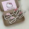 Pasador de Pelo Plateado Hueco, Accesorio de Pelo Dulce-Genial de Moda para Niña, Pinza para Flequillo, Pinza de Pato Femenina, Pasador