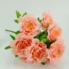 Venta al por mayor de Ramilletes de Flores Artificiales de 10 Piezas de un Fabricante de Pantallas, con Flores de Seda Artificial Estilo Chino para Decoración y Arreglos de Boda