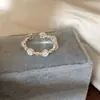 Anillo de Encaje con Piedra Ojo de Gato Fresco y Sofisticado para Mujer, Exquisito y Versátil, Moderno y Elegante, Adecuado para el Trabajo