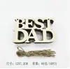 Producto Más Vendido de Amazon Día del Padre 2026 Regalo Creativo DIY para el Día del Padre Adorno Colgante de Madera Decoración Hueca