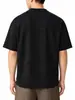 Roupas Masculinas Fengshe / Verão 2026 Nova Camiseta Leve e Fresca Estilo Americano com Gola Henley Manga Curta Masculina