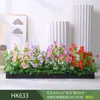 Paisagismo com Plantas Verdes Simulação Floreira Divisória de Piso Arte Floral de Chão Paisagem de Plantas Combinação de Floreira Flor Artificial em Vaso Bonsai Decoração