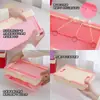 Cesta de Armazenamento de Lanches Plástica Dobrável para Exterior, Cesta de Frutas, Cesta Pendurada Portátil para Compras de Supermercado, Cesta de Piquenique de Luxo Leve