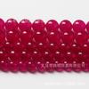 Cuentas de calcedonia roja rosa intenso de comercio Ming fundido, cuentas de piedra, pulseras de cuentas para bricolaje, collares, accesorios al por mayor
