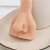 Cross-border europeu e americano avançado senso 26 letras em forma de U diamante nariz unha feminino nicho design senso simples não-perfurante nariz clipe
