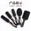 Peine para Peluquería Antiestático para Cabello Rizado Peine Rodante Secado Cabello Lacio Flequillo Flor de Pera Profesional Estilismo Peine Cilíndrico Peine Masajeador