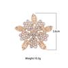 Broche de planta flor com incrustação de diamante para joias transfronteiriças da Amazon, popular no Instagram, para fotografia de rua, fofo, versátil, moda, corsage
