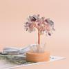 USB Cascalho de Cristal Branco Fio de Cobre Decoração de Escritório Cristal Rosa Cristal Amarelo Árvore de Cristal Cristal Branco