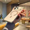Adecuado para iPhone 17 Agujero Grande PC Funda para Teléfono Móvil Apple 16E Magnético Integrado 15 Promax Transparente Dura Protectora