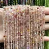 Suministrado directamente por el fabricante: cuentas redondas pequeñas de piedra natural, cuentas de arroz, cristal, turmalina, cuentas redondas de ágata, materiales hechos a mano para DIY, accesorios para pulseras