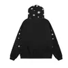 La nueva colección de otoño de Magic Bear presenta una sudadera con capucha de estilo americano retro ligero de cinco puntas con cuello de pelo y cremallera