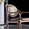 Silla de Comedor de Nogal Negro Norteamericano Silla de Madera Maciza de Alta Gama China Silla de Ocio de Diseñador para Hotel Casa Grande Plana