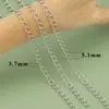 Corrente Estendida Galvanizada em Ouro Verdadeiro 18K Corrente em Espiral Acessórios para Colar DIY Corrente Torcida Ajustável Pacote de 3 m