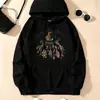 Sudadera con cordón de talla europea transfronteriza Confía en mí, soy una bruja Sudadera con capucha de retazos en los bolsillos Sudadera con capucha de bolsillo canguro