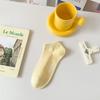 Nuevos calcetines finos de algodón para mujer Primavera/Verano 2026 con malla repujada en el tobillo, calcetines de tubo corto, calcetines de color liso, venta al por mayor desde el fabricante