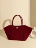 Bolso tote cruzado de gran capacidad transfronterizo, bolso de ala esmerilada de gamuza de alta gama, bolso de hombro de nicho para el día a día