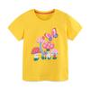 Traje nuevo de verano para niños estilo europeo y americano moda niñas traje de manga corta traje de punto de algodón traje de pantalón para niños una generación de cabello