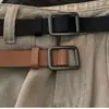Cinto de Couro Casual para Homens, Cinto Não Poroso, High-End, Moderno, Fashion e Versátil, Cinto Decorativo Retrô para Terno Jeans Feminino