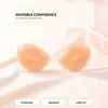 Almohadillas de sujetador de silicona transfronterizas para mujer, adecuadas para vestidos de novia, engrosadas para fotos de boda, con efecto push-up, finas, transpirables, sin tirantes, protectores de pezón invisibles