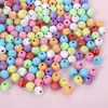 Miçangas do Alfabeto Inglês Feitas à Mão Miçangas Soltas Pulseira Colar Corrente de Celular Pingente Pulseira Acessórios de Joias DIY
