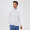 Ropa de entrenamiento para hombre, suéter deportivo con cuello alto, media cremallera, reflectante, de manga larga, de secado rápido, para correr, 31519