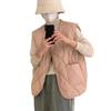 Chaleco informal de estilo coreano para mujer, nueva moda de primavera y otoño, elegante, dulce, holgado, con un solo pecho y bolsillos, 2023