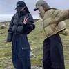 Jaqueta de Algodão com Couro PU para Inverno 2025 para Mulheres, Casaco Curto de Algodão Engrossado Solto, Jaqueta Puffer com Gola Alta para Figuras Baixas, À Prova de Frio