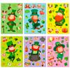 6 Calle. Pegatinas de Cambio de Rostro del Día de San Patricio Transfronterizas Temu Festival Dibujos Animados Infantiles Pegatinas de Rompecabezas DIY