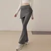 Calça Saia de Yoga 2026 Primavera Novo Estilo Duas em Uma Calça Longa Esportiva para Corrida Moda Calça Flare para Fitness Atacado